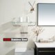 thumbnail image 4 of Estante de cristal para baño JQK TGS100L20-CH con toallero de 50 x 20 cm, 4 of 9