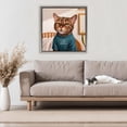thumbnail image 3 of Stupell Industries Traditional Cattitude Speak Fluent Judgement Gray Floating Frame Canvas Art, 25 x 25, by Lucia Heffernan, 3 of 8