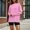 thumbnail image 5 of SUNBS T Shirts for Women Oversized Long Sleeve Basic Crewneck Tee Fall Winter Casual Blouses, Sizes S-3XL, 5 of 9