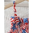 thumbnail image 6 of CIYCuIT Toddler Baby Girls 4th of July Long Pants Sets Star Striped Print Sleeveless Shirred Ruffled Cami Tops + Trousers 2Pcs Infant Casual Summer Cute Outfits 6M-3T, 6 of 8