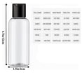 thumbnail image 5 of One storage bag and four 3.4 ounce toiletries travel bottles TSA approved leak proof plastic empty travel bottles with labels, 5 of 7