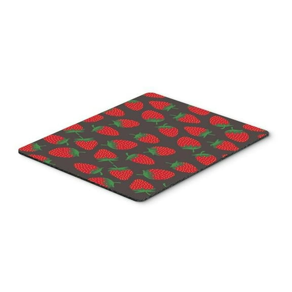 Carolines Treasures Strawberries on Grey Mouse Pad - Hot Pad or Trivet