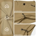 thumbnail image 4 of FRSASU Men's Basic T-shirt Solid Color Short Sleeve Tee Summer Plain Casual Gym Muscle Crew Neck Slim Fit Tops T-Shirts Khaki, 4 of 6