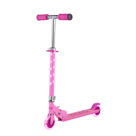 Ignight 2 Wheel Pink Kick Scooter with Light Up Wheels and T-Bar  for Female Ages 5+