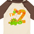thumbnail image 4 of Inktastic Happy Dinosaur Second Birthday-green Boys or Girls Long Sleeve Baby Bodysuit, 4 of 5