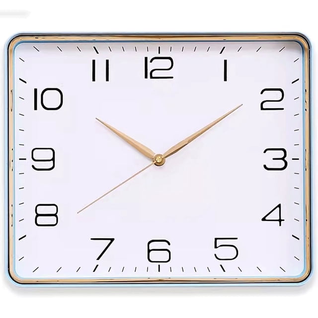Square Wall Clock, Simple and Fashionable Home Clock, Wall Clock, Versatile Wall Clock, Suitable for Living Room, Study, Office