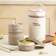thumbnail image 2 of Thermal Lunch Box with Lid Leakproof Lunchbox with Folding Handle Dishwasher-Safe for Kids Students Adults, 2 of 6