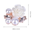 thumbnail image 3 of 10PCS Exquisite DIY Decorative Decals Alloy Rose Pearl DIY Accessory Delicate Jewelry Ornament Creative Rhinestone Inlaid Pastes Decor for Jewelry Making (Mixed Color), 3 of 8