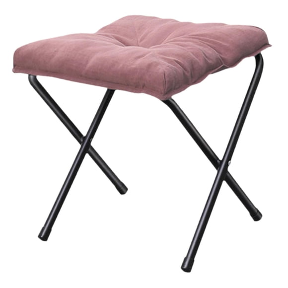 Almencla Tabouret Repose-Pieds Portable Gain de Place Facile à Transporter Siège de Pêche Doux et Léger Chaise de Camping pour Barbecue Pêche Jardin Randonnée Rose