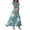 09#Sky Blue, variant on GXIPO Short Sleeve Floral Dresses for Women Elegant Empire Waist Chiffon Maxi Dress Flowy Semi Formal Wedding Guest Dress Pink M