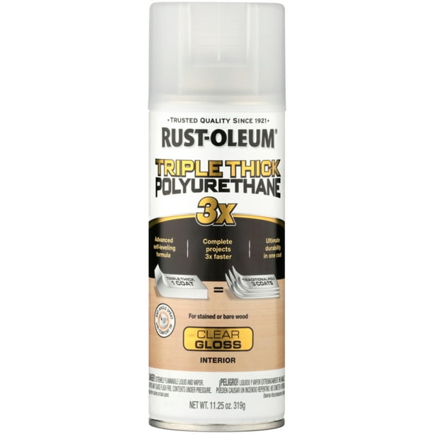 (3 Pack) RustOleumÂ® Triple Thick Polyurethane Interior Spray 12 oz