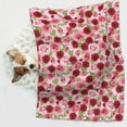 thumbnail image 6 of Naloa Rose Flowers Dog Blanket, 3 Sizes Cat Blanket for Indoor Cats Large Medium Small Dog Gifts-Small, 6 of 8