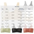 thumbnail image 3 of Byworldtasic Plus Size Front Closure Bras for Women No Underwire Comfort Lace Full Coverage Bralette Wireless Snap Closing Bra, 3 of 5