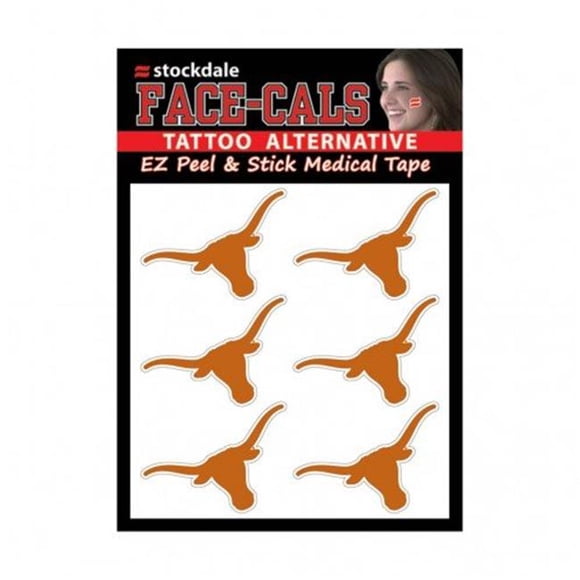 Wincraft 1493467809 NCAA Texas Tattoo Visage Cals