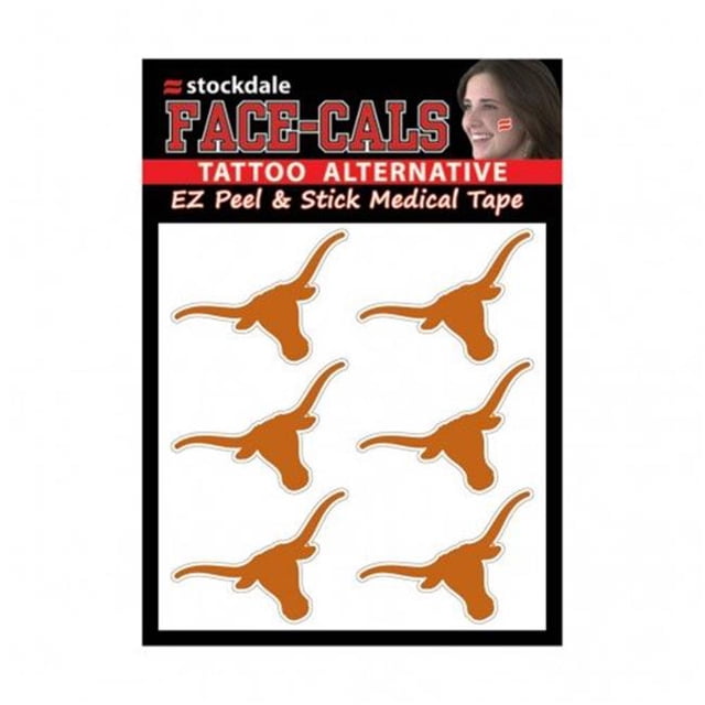 Wincraft 1493467809 NCAA Texas Longhorns Tattoo Face Cals