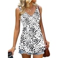 thumbnail image 3 of Women’s Tank Top Summer Floral Sleeveless Floral V Neck Blouse Casual Dressy Tunic Flowy Loose Fit Lightweight Printed Shirt for Beach Vacation Travel Fashion Wear, 3 of 4