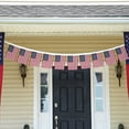 thumbnail image 6 of USA Flag Banner,Patriotic American Flags Mini US Flags Bunting for 4th of July Decorations, Independence Day Party Supplies,Bars Backyard,String Pennant Banner with 25 Small Flags 26 Feet, 6 of 6