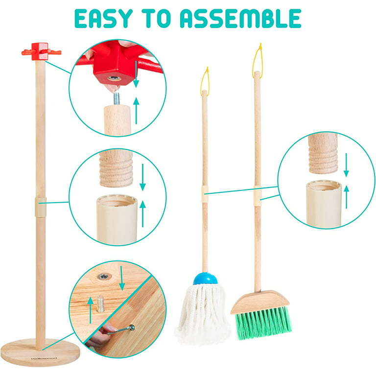 Kids Cleaning Set Realistic Toddler Broom Set for Housekeeping