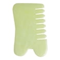 thumbnail image 1 of Rare Gem 1pc Jade Massage Comb Scraper Scalp Comb Jade Scraping Tablets Massage, 1 of 5