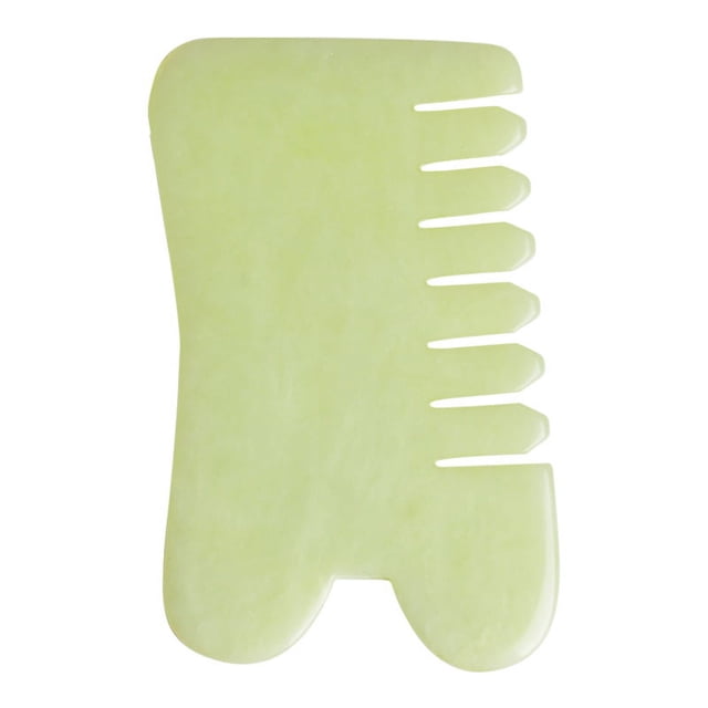 Rare Gem 1pc Jade Massage Comb Scraper Scalp Comb Jade Scraping Tablets Massage