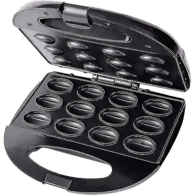 12 Electric Walnut Waffle Maker, Multi-functional Homemade Fruit Drying Machine, Pine Nut Maker, Small Walnut Machine, Peanut, Hazelnut (black)-yvan
