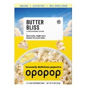 Opopop Microwave Popcorn Butter Bliss Flavor 2.8oz/3ct
