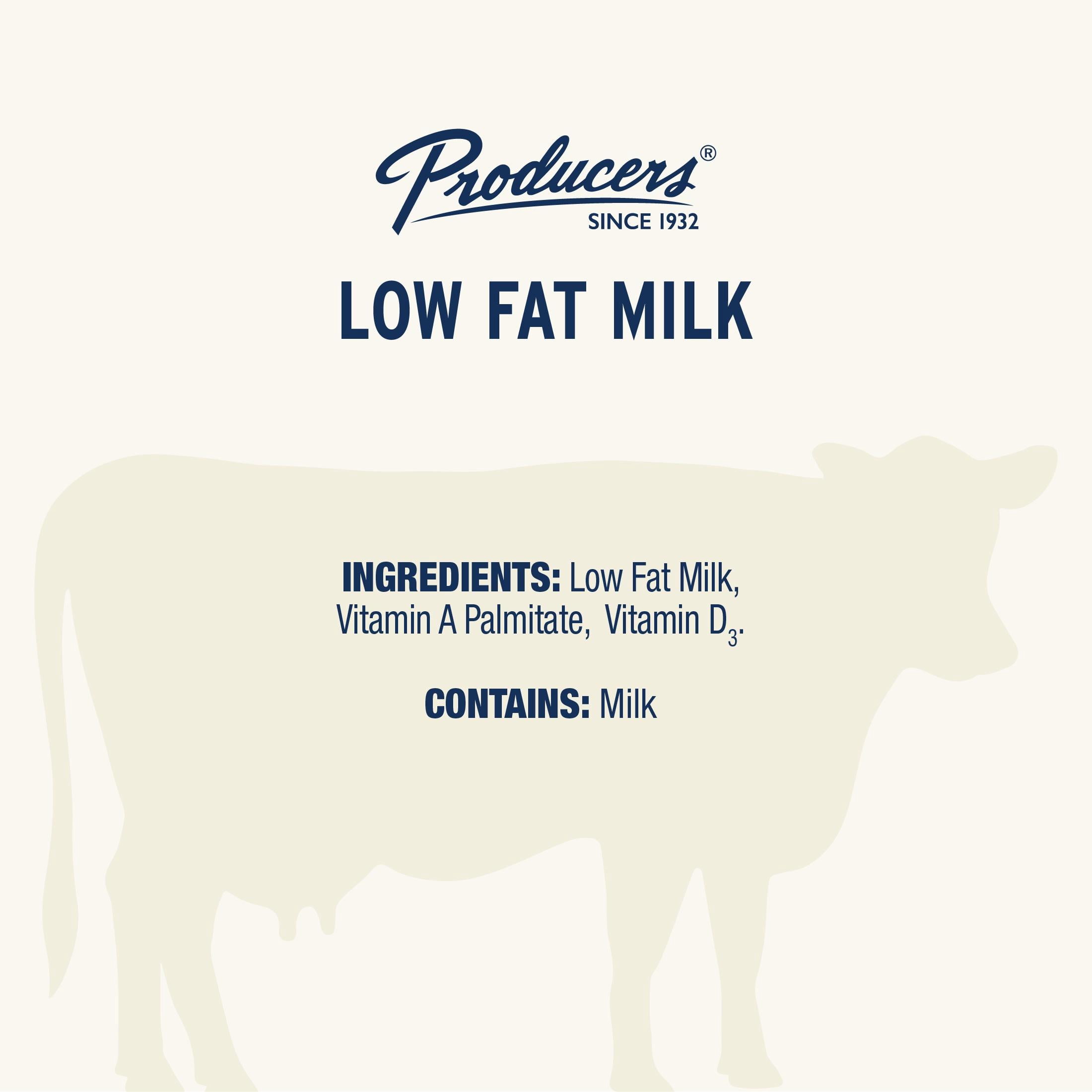 Producers 1% Low-Fat Milk, Half Gallon