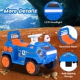 thumbnail image 7 of OLAKIDS Ride on Car, 6V Electric Toy for Kids with Radar, Rocket, MP3, USB, Horn, Power Display, Headlight, 4-Wheeler Battery Powered Quad Gift for Toddlers Boys Girls Age 3+, 7 of 7