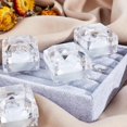 thumbnail image 3 of PH 12pcs Clear Ring Boxes Square Earrings Jewelry Storage Box Acrylic Ring Box Holder Display Organizer Case with Foam for Proposal Engagement Wedding Jewelry Display White White, 3 of 6