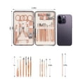 thumbnail image 3 of Pedicure Kit,18Pcs Nail Clipper Set,Nail Clipper Kit for Adult,MoHern Finger Nail Clippers Set,Women Manicure Set, 3 of 6