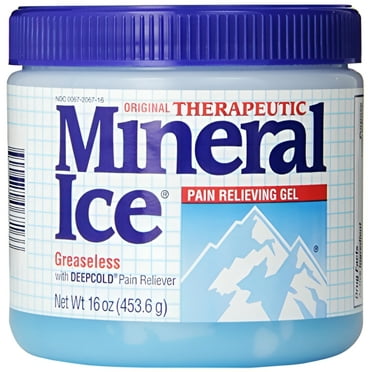 2 Pack - Mineral Ice Topical Analgesic Pain Reliving Gel 16Oz Each