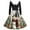 Multicolor, variant on Christmas Dresses for Women Christmas Print Flare Dress For Women Long Sleeve Dress Hollow Party Casual Dresses with V Neck for Holiday Party,Black,L