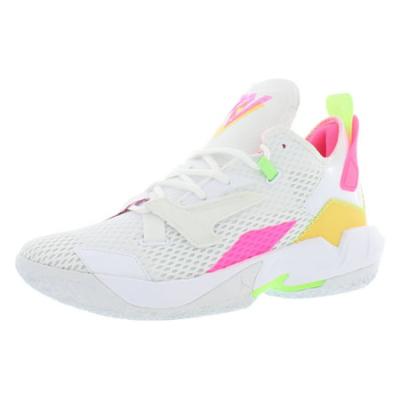 

Nike Jordan Why Not Zer0.4 Unisex Shoes Size 9.5 Color: White/Citron Pulse/Hyper Pink