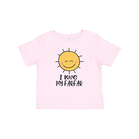 Inktastic I Love My Farfar Happy Sunshine for Grandchildren Boys or Girls Baby T-Shirt