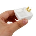 thumbnail image 3 of Worgeous 1Pcs Dollhouse Bathroom Sink Miniature Bathtub for Bathroom Setup in 1.57X1.57X1.18In, 3 of 7