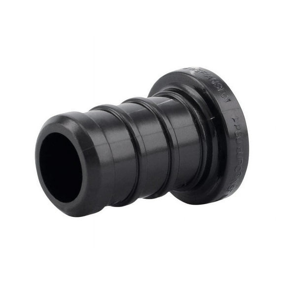 SharkBite UP514A5 Pipe Plug, 1/2 in, Barb, Polymer, Black, 5/PK