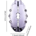 thumbnail image 4 of HUGFEGWE Red Brake Caliper Covers - Car Disc Brake Caliper Covers Front - High Gloss and Heat Resistant, 3D Disc Brake Caliper Car Covers Front & Rear Kit Car for Car Accessories CJB91-32987, 4 of 8