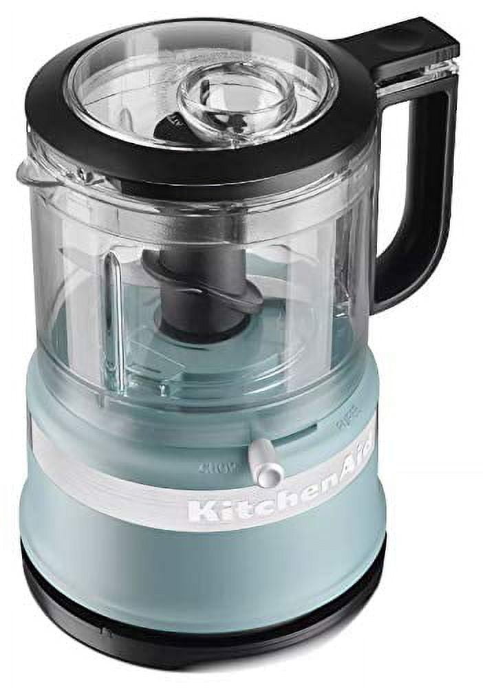 KitchenAid 2 Speed Pulsing Meal Prep Compact Mini Food Processor Chopper  with 3.5 Cup Working Bowl, Ice (Renewed)