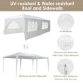 thumbnail image 3 of Yescom 20'x10' White Outdoor Wedding Party Patio Enclosed Canopy Tent w/ Removable Side Wall Canopy Sun Shelter Yescom Modern, 3 of 8