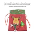 thumbnail image 3 of Christmas Drawstring Bags Packaging Snowman Three-dimensional Print Container Large Capacity Goodie Bag for Candy Birthday Party Elk, 3 of 6