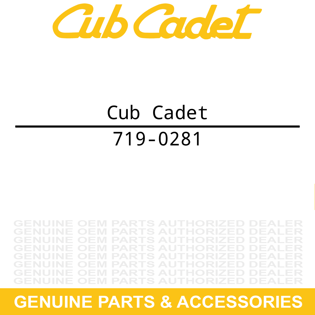 CUB CADET 7190281 Coupling Shield LS33CC LS27CC Log Splitters