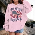 thumbnail image 2 of LPKRT Toddler Kids Printed Sweatshirt 250Th Anniversary Graphic Long Sleeve Hooded Shirt Fashionable Casual Tee Tops Pink 2-3 Years, 2 of 4