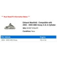 thumbnail image 2 of Exhaust Manifold - Compatible with 2002 - 2005 Chevy Trailblazer 4.2L 6-Cylinder 2003 2004, 2 of 2