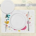 thumbnail image 3 of Ambesonne Colorful Place Mats Set of 4, Hearts Flowers, Standard Size, Multicolor, 3 of 6