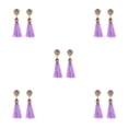 thumbnail image 3 of Pendientes largos de borla Qarigey Retro barroco Palacio oreja anillo Vintage Chic aleación hueco colgantes para mujeres y niñas, 3 of 4