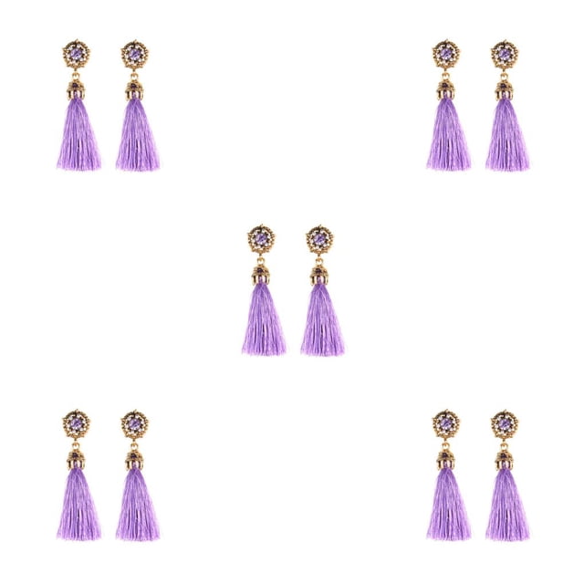 Pendientes largos Minnieouse de borla Retro barroco para mujeres y niñas