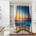 thumbnail image 4 of Offres de Liquidation Rideau de Douche Paysage Naturel Rideau de Douche Rideau de Séparation de Salle de Bain Rideau de Porte en Polyester Imperméable Ensemble de Rideaux de Douche, 4 of 6