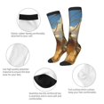 thumbnail image 3 of Xecao Farm Corgi German Shepherd Pattern Adult Stockings with Color-Block Design and 3D Print, Breathable Comfortable Hosiery for Daily Wear and Sports, 3 of 6