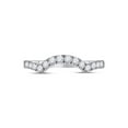 thumbnail image 4 of 14kt White Gold Womens Round Diamond Wrap Ring Guard Enhancer 1/2 Cttw, 4 of 4