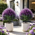 thumbnail image 6 of 5 Pack Artificial Lavender Ground Stakes 19.69in UV Resistant Plastic Purple Flower Bushes with Pointed Rods for Garden Pathway Yard Decor, 6 of 6